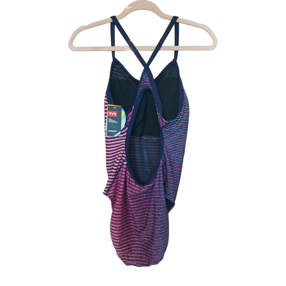 New ~ TYR ~ Flux Diamond Controlfit One-Piece Swimsuit Size 16 - Picture 5 of 12